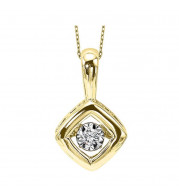 Gems One 10KT Yellow Gold & Diamond Rhythm Of Love Neckwear Pendant  - 1/10 ctw - ROL1199-1YC