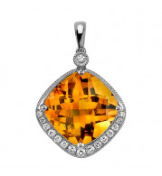 Stanton Color 14k Gold Citrine Pendant