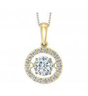 Gems One 14KT Yellow Gold & Diamond Rhythm Of Love Neckwear Pendant   - 1 ctw - ROL1040-4YC