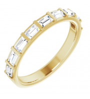 14K Yellow 5/8 CTW Diamond Straight Baguette Anniversary Band - 123178609P