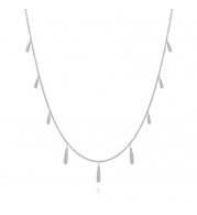 Gabriel & Co. 14k White Gold Lusso Diamond Necklace - NK5788W45JJ