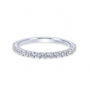 Gabriel & Co. 14k White Gold Contemporary Anniversary Wedding Band - WB11737R6W44JJ