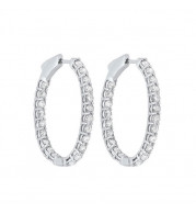Gems One 14Kt White Gold Diamond (1Ctw) Earring - ER10125-4WF