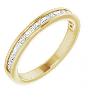 14K Yellow 3/8 CTW Diamond Channel-Set Anniversary Band - 123176601P