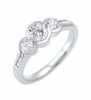 Gems One 14Kt White Gold Diamond (1 1/2Ctw) Ring - RG73327-4WC
