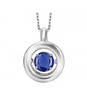 Gems One Silver (SLV 995) Diamond Rhythm Of Love Neckwear Pendant - 1/4 cts - ROL1049S