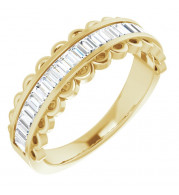 14K Yellow 5/8 CTW Diamond Channel-Set Anniversary Band - 123694601P