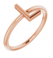 14K Rose Initial L Ring - 51895169P
