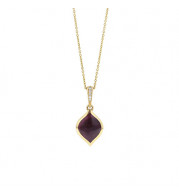 Kabana 14k Yellow Gold Mother of Pearl Inlay Pendant