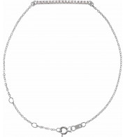 14K White .07 CTW Diamond Bar 6 1/2-71/2 Bracelet - BRC7716005P