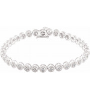 14K White 1 CTW Diamond 7 Bracelet - 69492100P