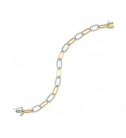 Gems One 14Kt White Yellow Gold Diamond (1 1/2Ctw) Bracelet - BC10166-4WYF