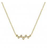 Gabriel & Co. 14k Yellow Gold Lusso Diamond Bar Necklace - NK5733Y45JJ