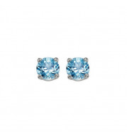 Gems One 14Kt White Gold Blue Topaz (1 Ctw) Earring - EBR50-4W