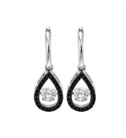 Gems One 14KT White Gold & Diamond Rhythm Of Love Fashion Earrings  - 3/4 ctw - ROL1015-4WCBLK