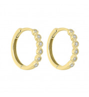 Gems One 14Kt Yellow Gold Diamond (1/8Ctw) Earring - FE2083-4YD