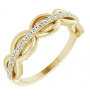 14K Yellow 1/5 CTW Diamond Anniversary Band - 123921601P