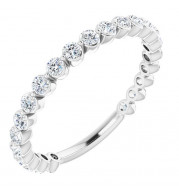 14K White 3/4 CTW Diamond Anniversary Band - 123013601P