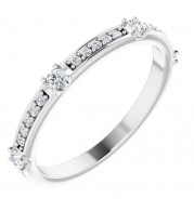 14K White 1/4 CTW Diamond Anniversary Band - 123154600P