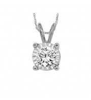 Gems One 14Kt White Gold Diamond (1/3Ctw) Pendant - FP1420/33-4WC