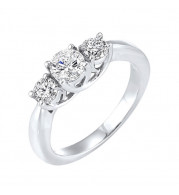 Gems One 14Kt White Gold Diamond (1/2Ctw) Ring - RG10782-4WF