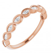 14K Rose 1/4 CTW Diamond Anniversary Band - 1235946000P