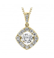 Gems One 14KT Yellow Gold & Diamond Rhythm Of Love Neckwear Pendant  - 1 ctw - ROL1154-4YC