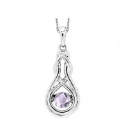 Gems One Silver (SLV 995) Rhythm Of Love Neckwear Pendant - ROL1238CSYAL