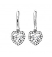 Gems One 14KT White Gold & Diamond Rhythm Of Love Fashion Earrings  - 3/4 ctw - ROL1016-4WC