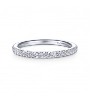 Gabriel & Co. 14k White Gold Contemporary Anniversary Wedding Band - WB14450R4W44JJ