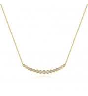 Gabriel & Co. 14k Yellow Gold Lusso Diamond Bar Necklace - NK5797Y45JJ