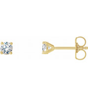 14K Yellow 1/5 CTW Diamond 4-Prong Cocktail-Style Earrings - 297626001P