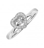 Gems One 10KT White Gold & Diamond Rhythm Of Love Fashion Ring  - 1/5 ctw - ROL1179-1WC