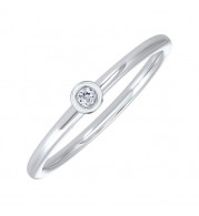 Gems One 10Kt White Gold White Topaz (1/20 Ctw) Ring - RG73462-1WNWT