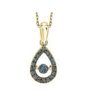 Gems One 14KT Yellow Gold & Diamond Rhythm Of Love Neckwear Pendant  - 1/5 ctw - ROL1023-4YCBL