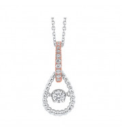 Gems One 10Kt White Rose Gold Diamond (1/8Ctw) Pendant - PD10531-1WPL