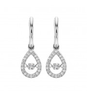 Gems One 14KT White Gold & Diamonds Stunning Fashion Earrings - 1/5 ctw - ROL1024-4WCBK