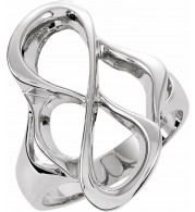 14K White Freeform Ring - 553337239P