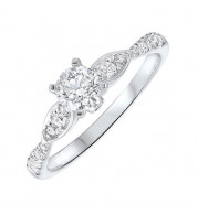 Gems One 14Kt White Gold Diamond(3/4Ctw) Ring - RG69494-4WC