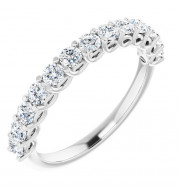 14K White 3/4 CTW Diamond Anniversary Band - 1239736016P