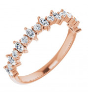 14K Rose 3/8 CTW Diamond Anniversary Band - 1236296012P