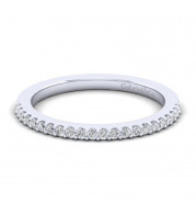 Gabriel & Co. 14k White Gold Contemporary Anniversary Wedding Band - WB6419M4W44JJ