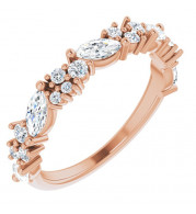 14K Rose 7/8 CTW Diamond Anniversary Band - 123916602P