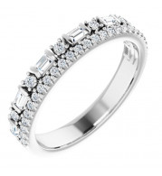Platinum 1/2 CTW Diamond Anniversary Band - 124021603P
