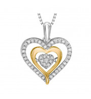 Gems One 10KT Yellow Gold & Diamond Rhythm Of Love Neckwear Pendant  - 1/5 ctw - ROL1058-1YSSSC