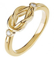 14K Yellow .06 CTW Diamond Knot Ring - 67736121611P