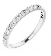 14K White 1/3 CTW Diamond French-Set Anniversary Band - 1238836004P