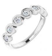 14K White 3/8 CTW Diamond Anniversary Band - 1235946029P
