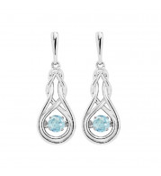 Gems One Silver (SLV 995) Stunning Fashion Earrings - ROL2238-SSCWT