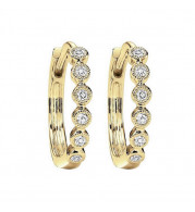 Gems One 10Kt Yellow Gold Diamond (1/8Ctw) Earring - FE2044-1YD